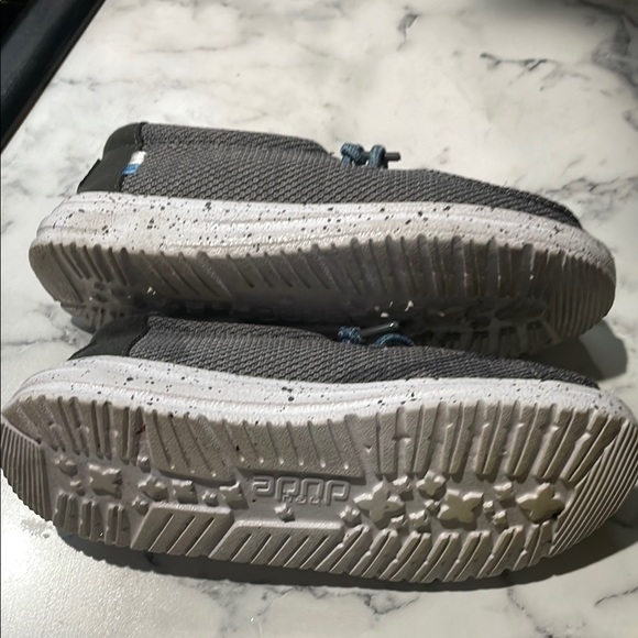 Hey Dude Gray and Blue Kids Shoes - Picture 4 of 5